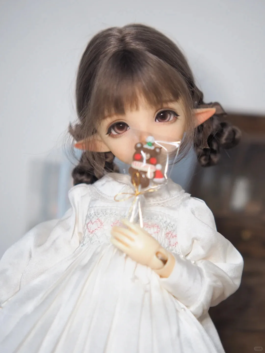 

New sd 1/6 BJD Doll xiaoxue Elf Ears Cute Girl Brown Skin High-Quality Resin Toy New Birthday Gift in Stock
