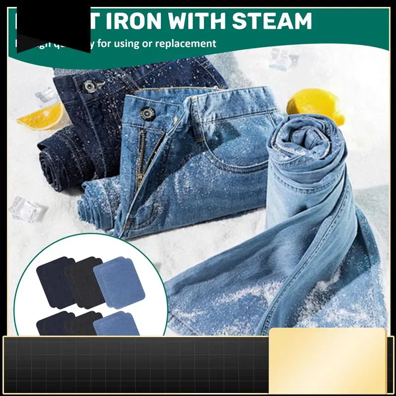 

Iron On Denim Patches For Clothing Jeans 12 Pcs, 3 Colors (4.9 Inch X 3.7 Inch)-N37R