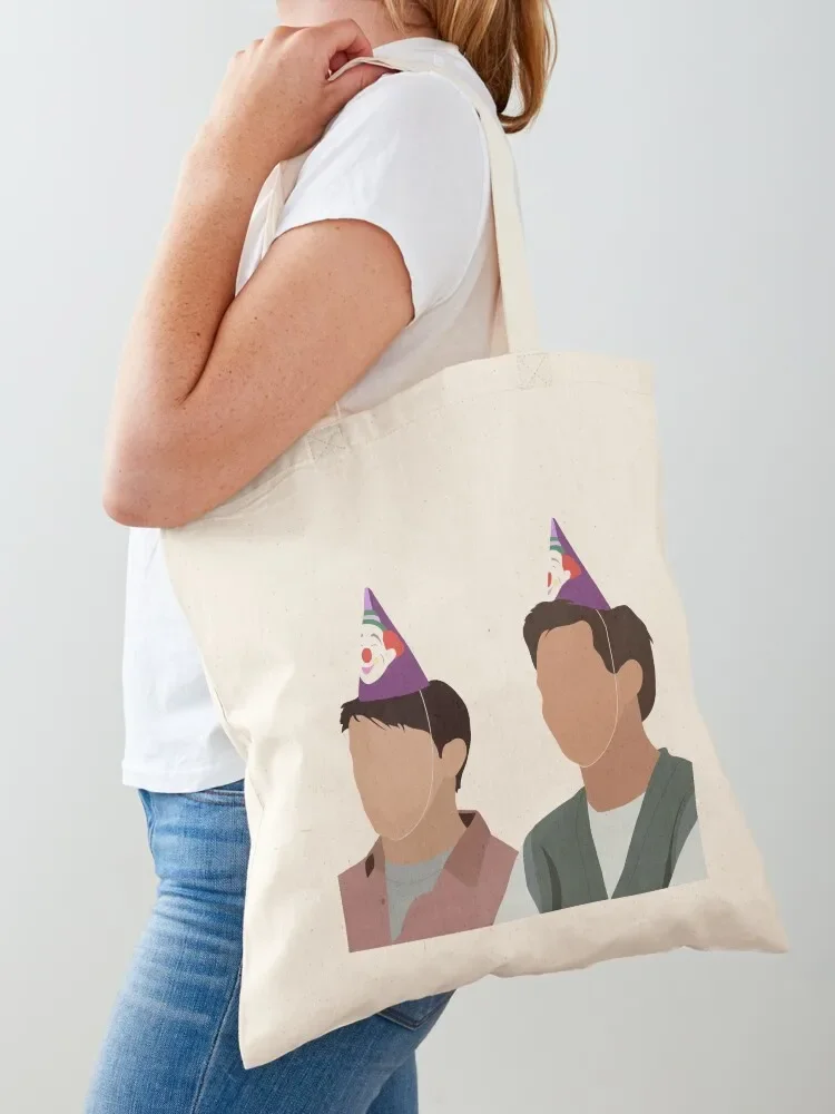 

Joey and Chandler birthday Tote Bag reusable shopping bags tote bags aesthetic ecological bags Canvas bag for women