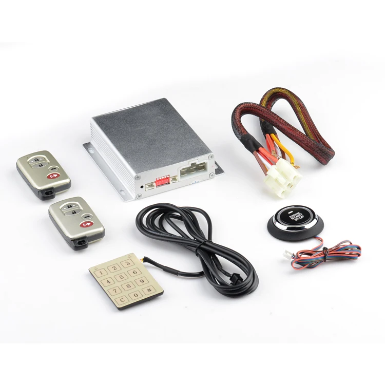 Car Push Engine Start Stop Remote Starter Keyless Entry System PKE Engine Start Stop System One-Button Start