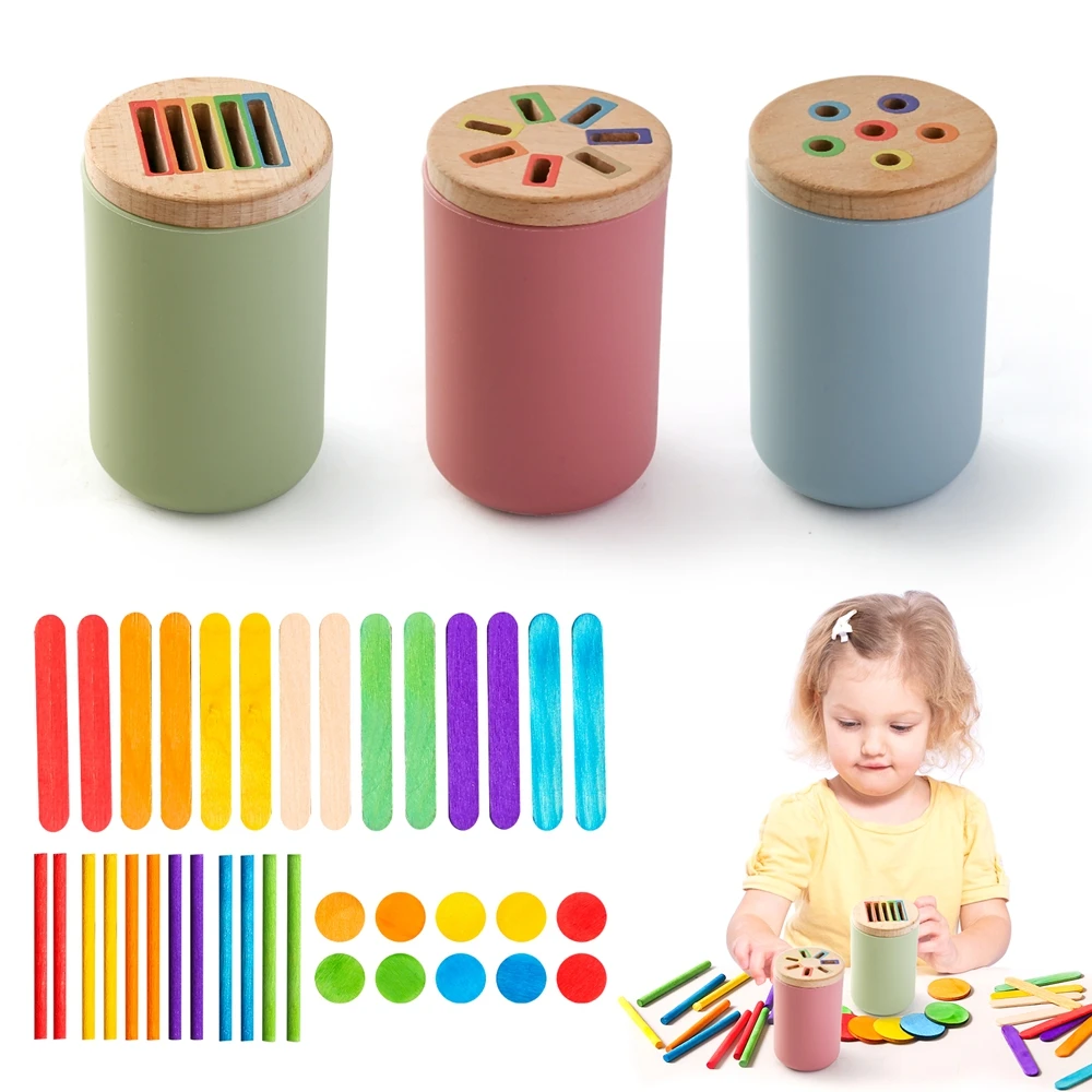 Montessori brinquedos do bebê brinquedos educativos de silicone cor correspondência balde brinquedos cognitivos da criança sensor jogo jogos do bebê