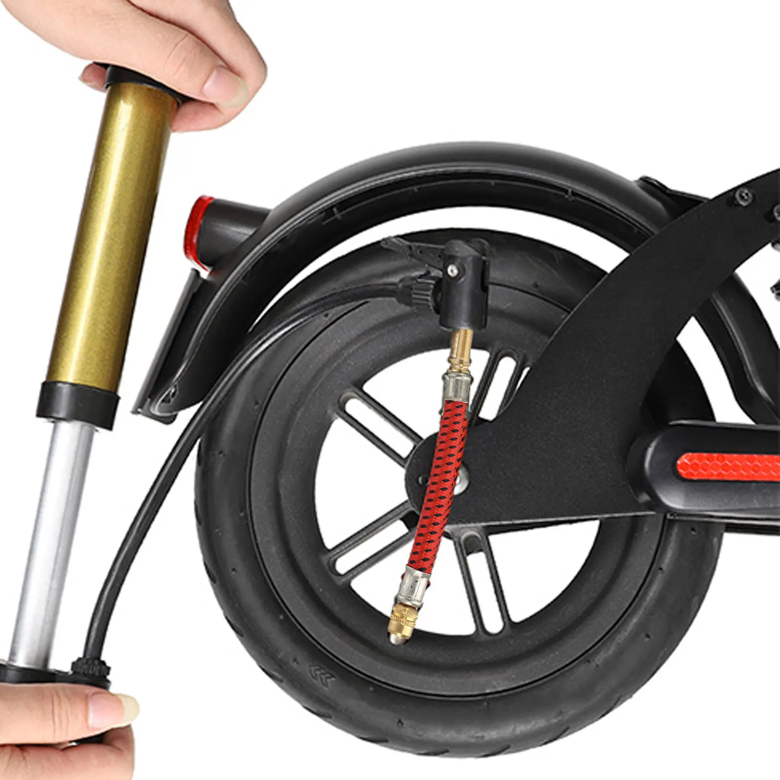 Tyre Extension Valve Adaptor Lightweight Long-term Use Wear-resistant Air Nozzle Easy To Install Electric Scooter For Xiaomi