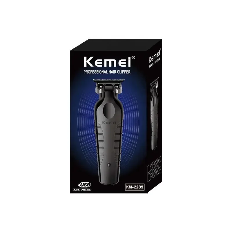 Kemei Hair Clipper Professional Hair Trimmer Electric Hair Cutting Machine Rechargeable 0mm Barber Clipper for Men KM-2299