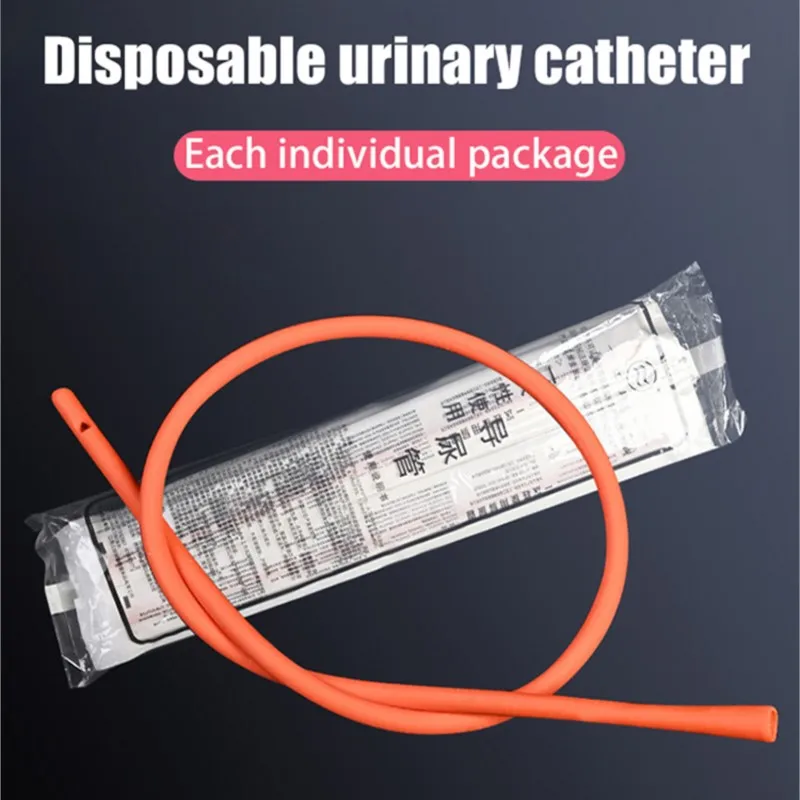 

20Pcs Disposable Red Catheter Urine Medical Sterilization In Incontinentie Home Care Latex Foley Catheter 38cm