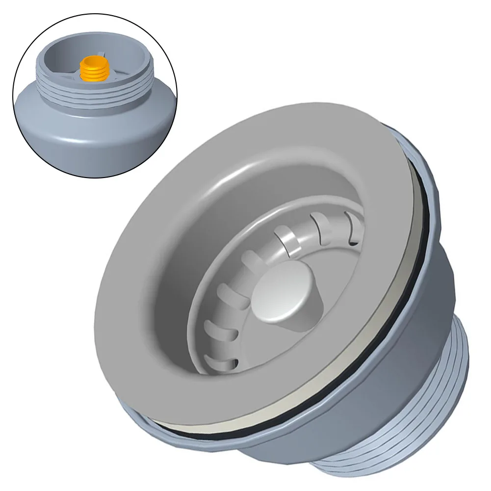 1 Pcs 85mm Stainless Steel & PVC Sink Stopper Kitchen Sink Strainer Stopper Waste Sink Filter Kitchen Tools Part