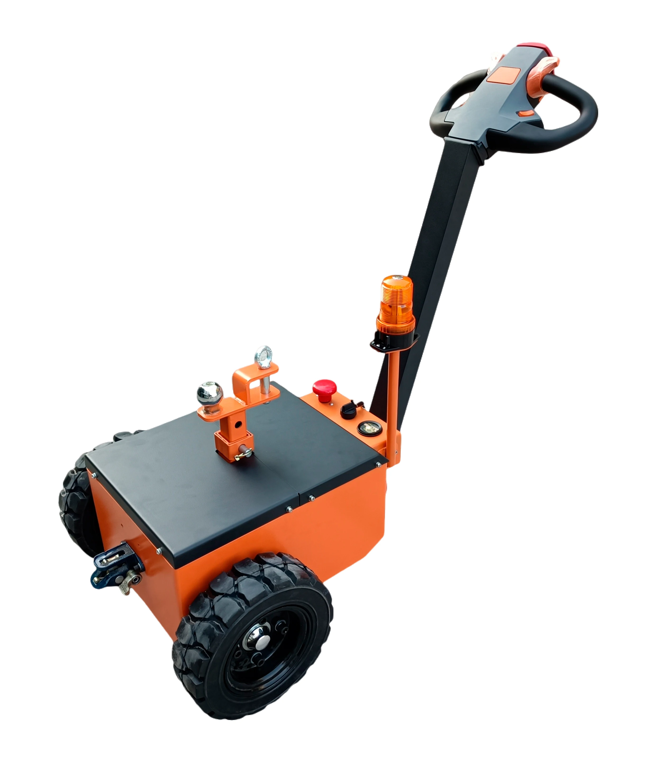 SHUNCHA Mini Hand Tow Tractors 1.5 Ton Mini Tow Electric Tractor Trailer Tug for Material Handing