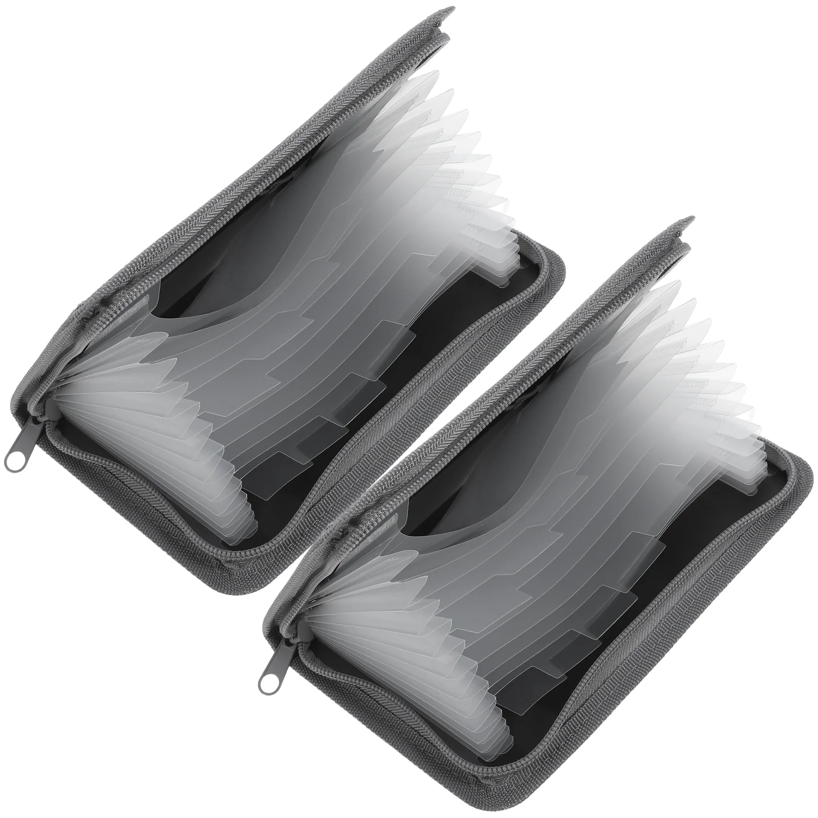 2 Pcs Bill Accordion Bag File Organizer Multi-function Folder Paper Small Receipt Holder