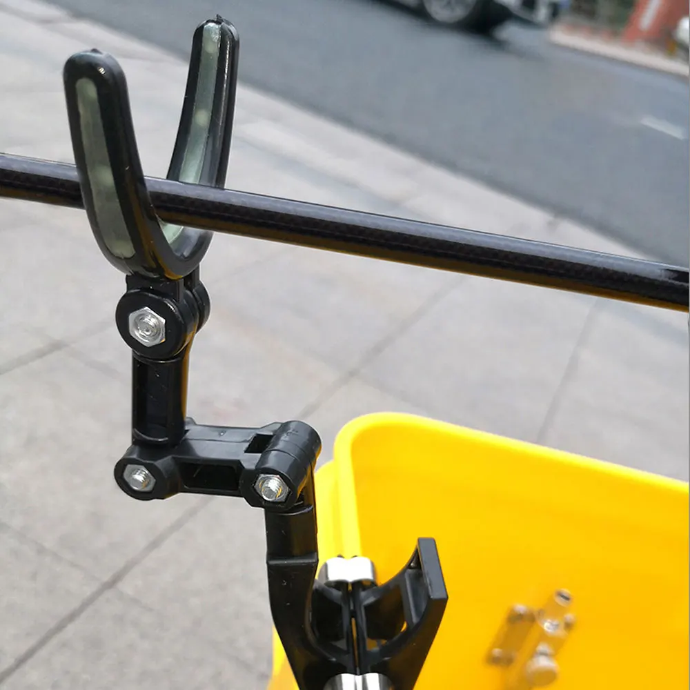 

2 шт., подставка для удочки, вращение на 360 градусов, кронштейн, мостовой плот, светящаяся стойка для удочки, нескользящий усиленный кронштейн для удочки