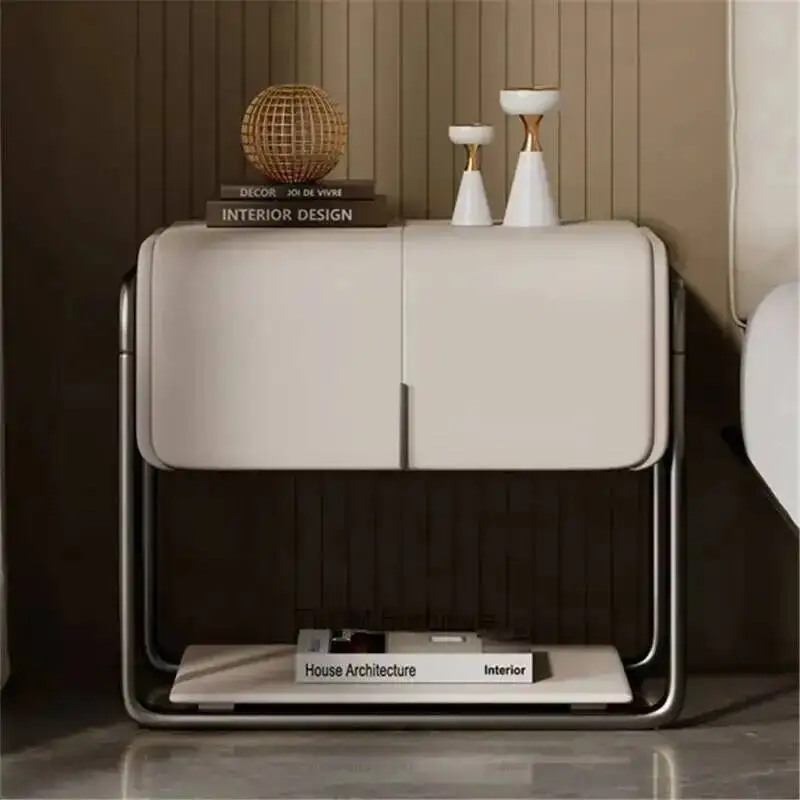 Creative Space Saving Storage Modern Luxury Bedside Nightstand for Bedroom Dormitory Lab Furniture