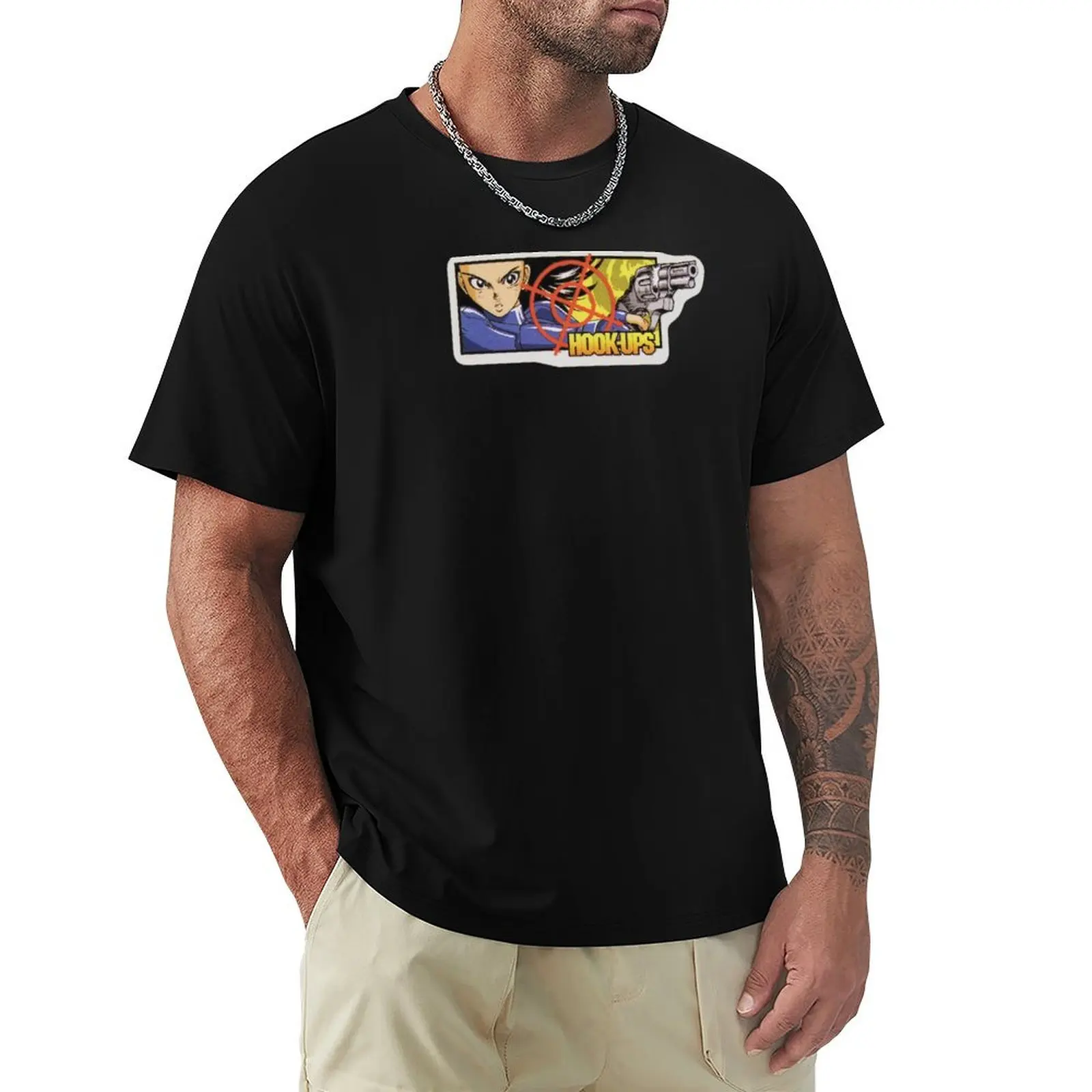 Hook-Ups HookUps T-Shirt Casual Street Style Short Sleeve Tee