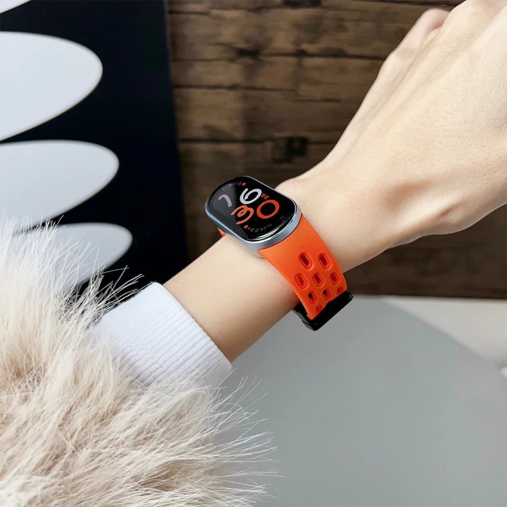 Weiches Silikonarmband für Xiaomi Mi Band 9/8, Correa-Armband, Handgelenk, Mi Band 8, Sport, wasserdichtes Ersatzarmband für Xiaomi Band 9 – Detail 9