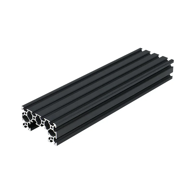 3D Printer C Beam 20 Series 4080U V-slot Aluminum Extrusion European Standard Silver Black 300-1600mm for CNC Router