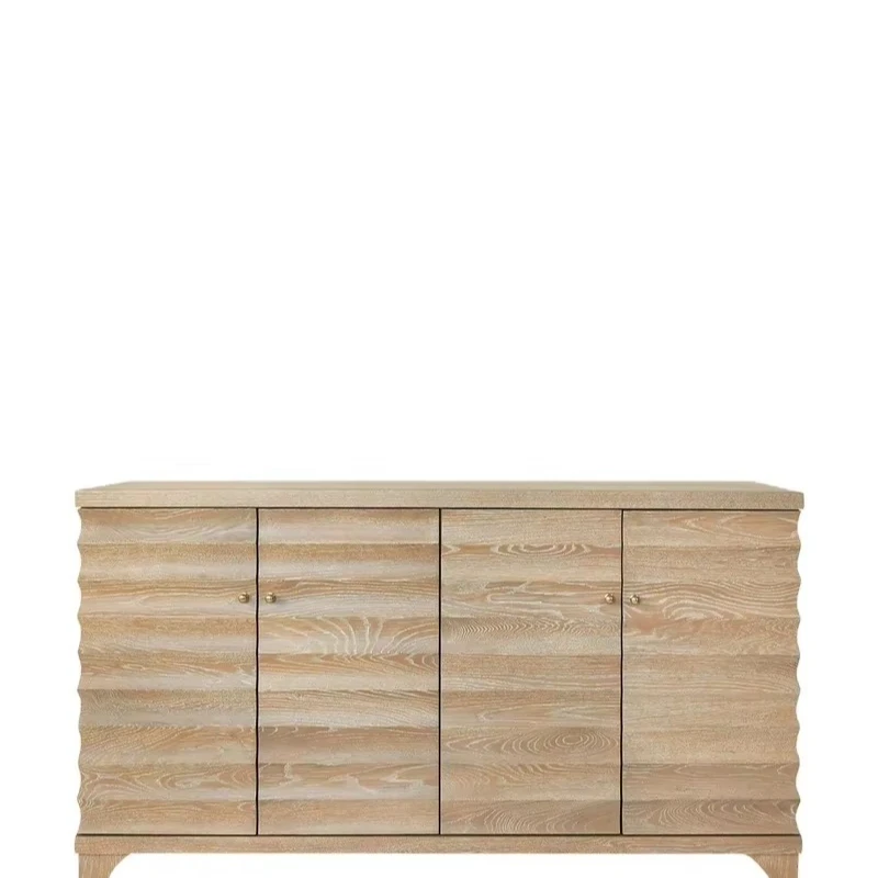 

High-end American solid wood sideboard TV cabinet tableware display cabinet