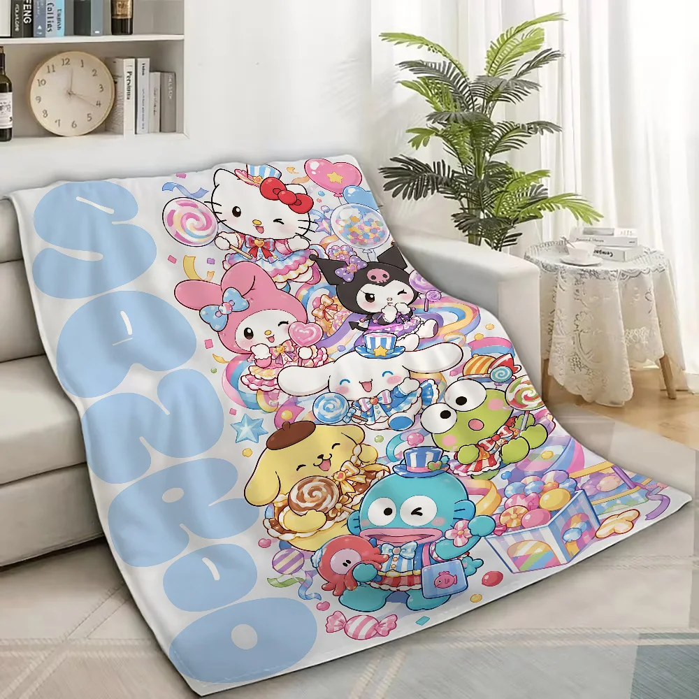 Sanrio Bed Blankets and Throws Plaid Home Blankets for Winter Throw Blanket Hysteric Mini Dandys World Kpop Demon Hunter Luxury