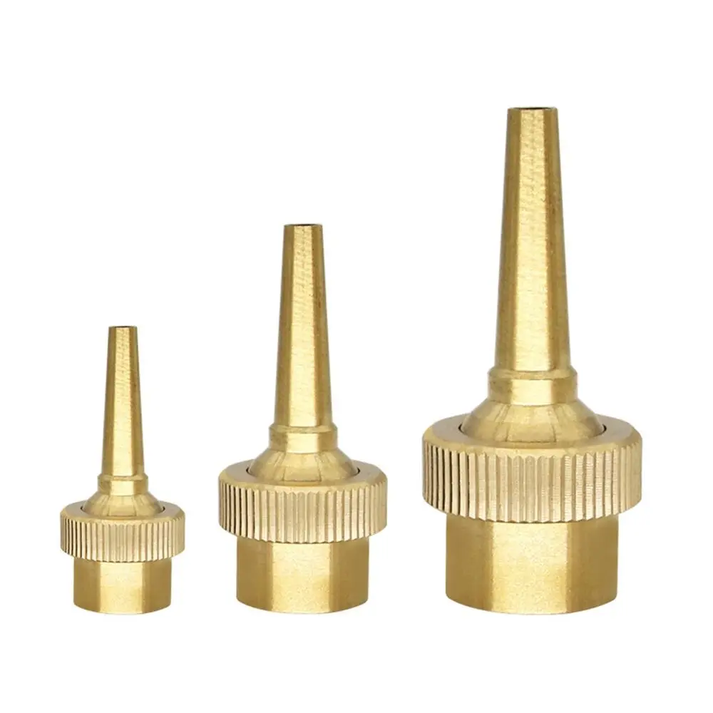 

Brass Jet Straight Fountain Nozzles 1/2" 3/4" 1" Durable Swimming Pool Fountain Nozzle Universal Adjustable Bubbler Jet Fountain