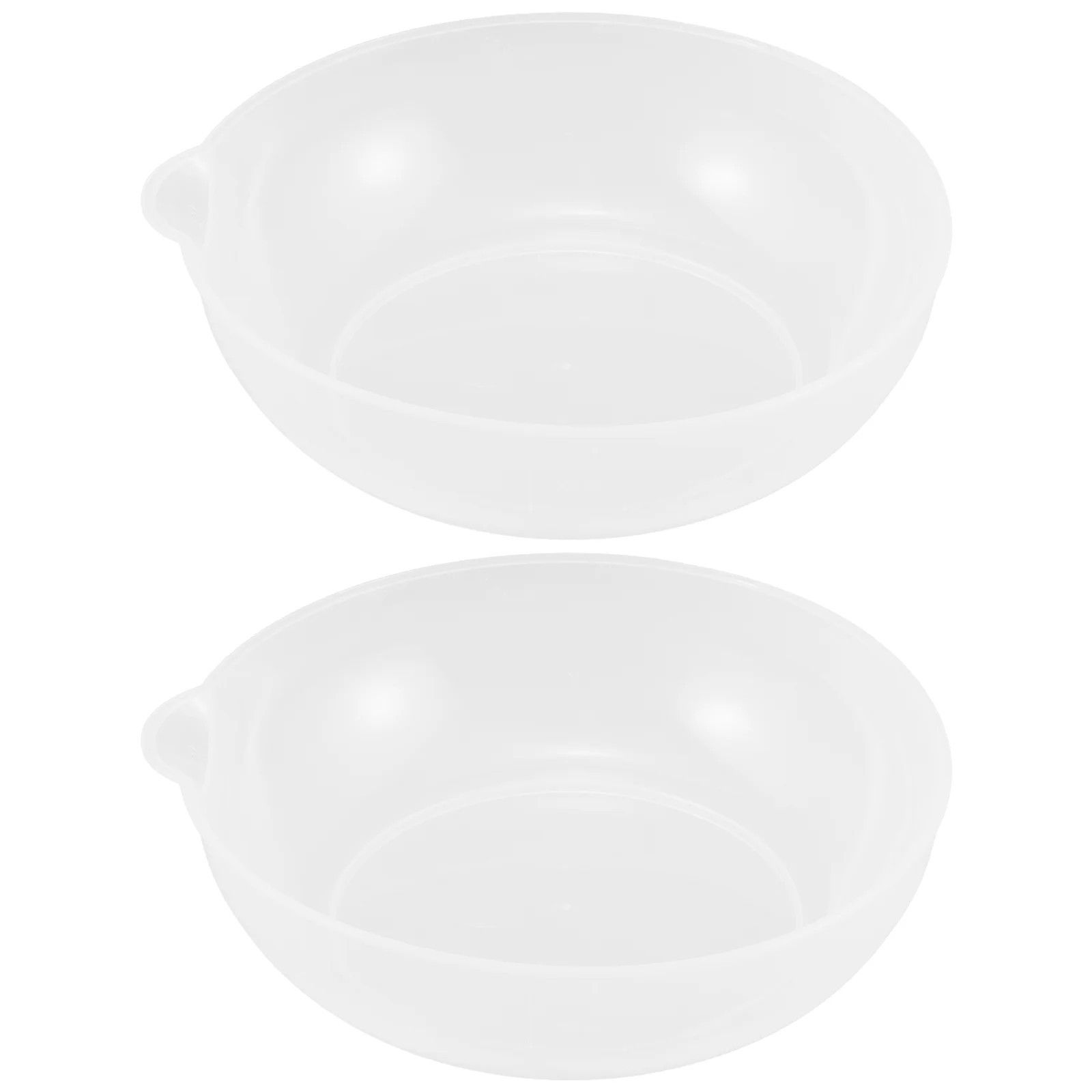 2 Pcs Kitchen Weighing Pan Scale Pans Electronic Balance Fittings Salad Household Weight Tray Cup Plastic