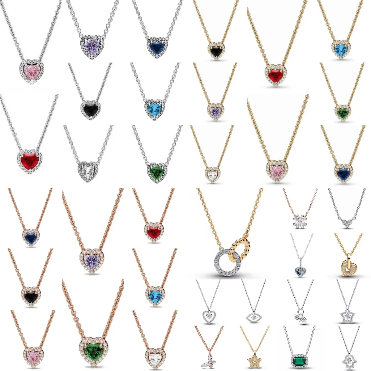 New 925 Silver Lucky Grass Butterfly Love Necklace, suitable for European women to wear exquisite high-quality jewelry