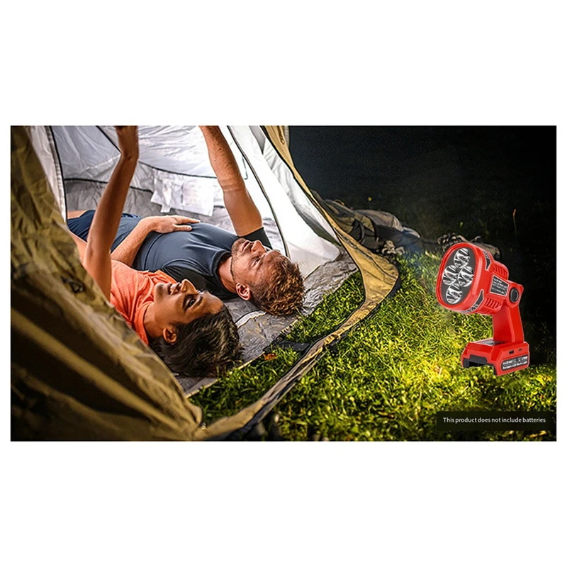 لميلووكي LED ضوء العمل 14.4-20 فولت بطارية ليثيوم أيون 12 واط موقع العمل ضوء اللاسلكي يده الأضواء للتخييم في حالات الطوارئ