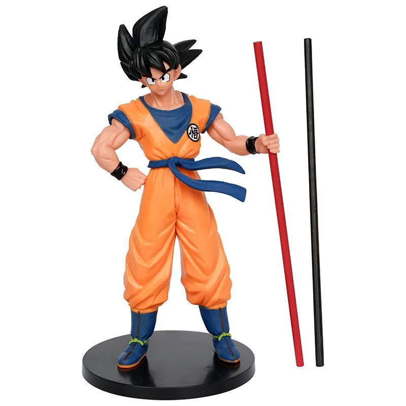 21cm HOT Dragon Ball Son Goku Super Saiyan Anime Figure Goku DBZ Action Figure Model Xmas Gifts Collectible Figurines statue