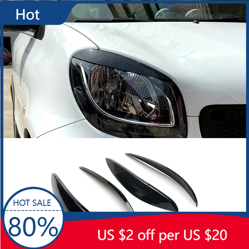 

Бамперы для Mercedes-Benz Smart 453 2015 2016 2017 2018 2019 2020, фары, брови, век, накладка на лампу, наклейка, автомобильные аксессуары