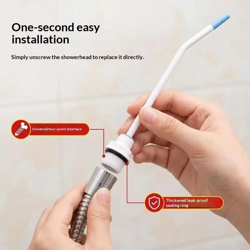 【F】Portable Handheld Cold Water Toilet Sprayer Set Bathroom Wash Anal Douche Universal Household Shower Head