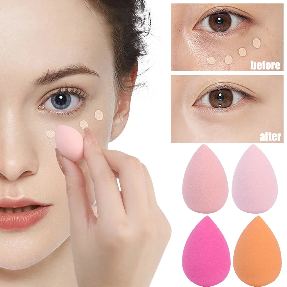 Mini Makeup Sponge Randomly Color Shapes Gourd Water Drop Design Cosmetic Puff Dry Wet Use Concealer Cosmetics Application Tools