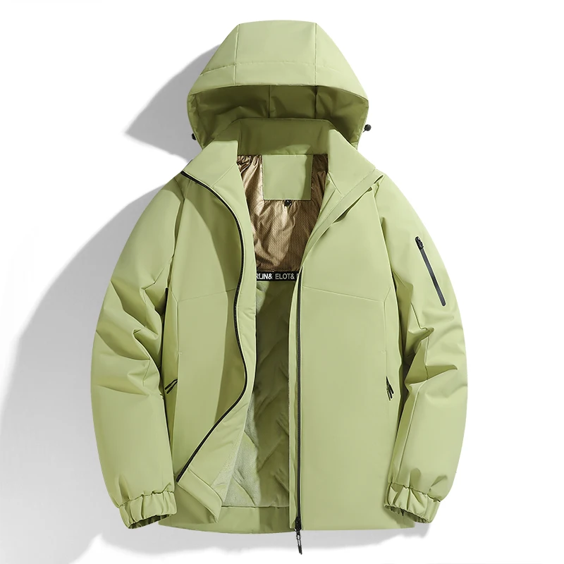 

Winter Multiple Colors Men Parkas Windproof Hooded Warm Outerwear Casual Thicken All-match Cotton Jackets Comfortable Quality