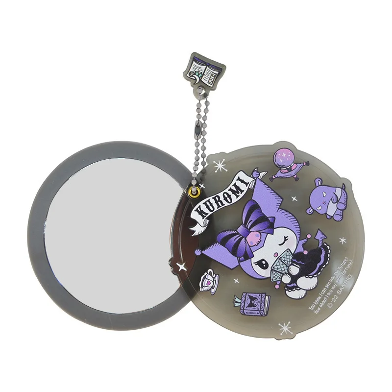 

Miniso Sanrio портативное зеркало серии Kuromi акриловое вращающееся портативное зеркало сумка Подвеска портативный студенческий подарок