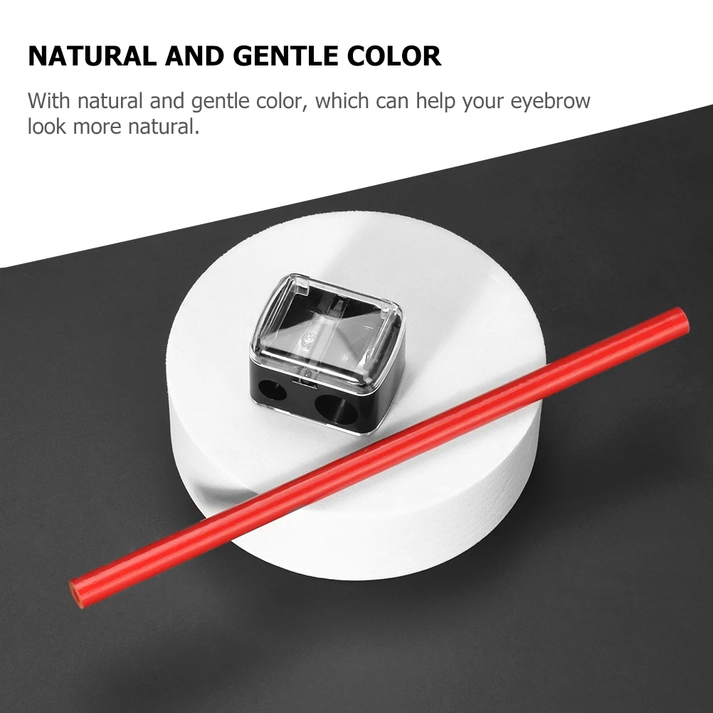 Houten wenkbrauwpotlood Donkerbruin Waterdichte tatoeages Pennen Draagbare make-upaccessoires Brow Longwear Natuurlijk effect