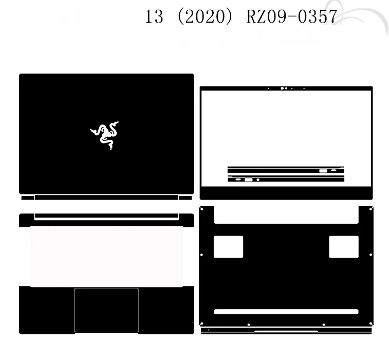 

Специальная виниловая наклейка из углеродного волокна для ноутбука, наклейки для защиты крышки, forRazer Blade Stealth 13 2020 RZ09-035
