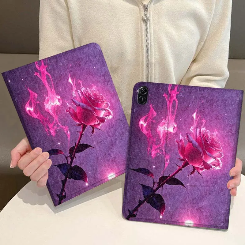 حافظة كمبيوتر لوحي Black Rose مشهورة لهاتف Huawei MediaPad 3 12 Air SE M6 M5 Lite Pro 10.4 10.8 11 11.5 12.6 13.2 بوصة 5G #1