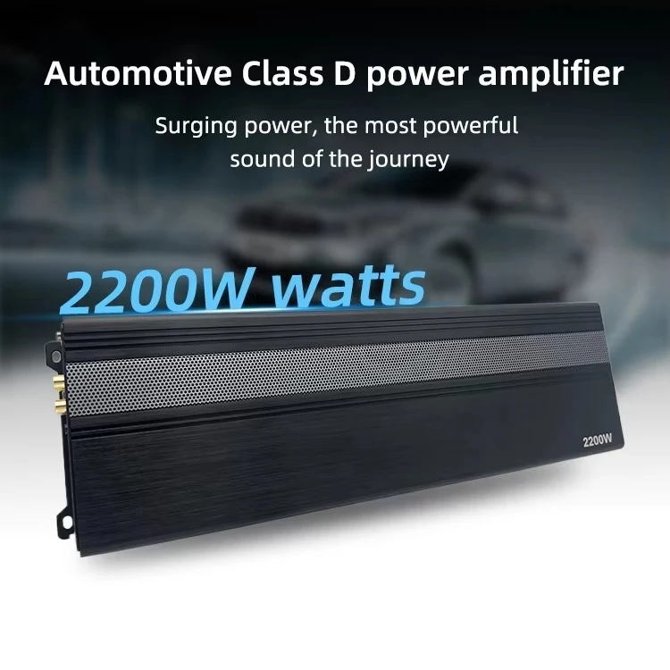Good Price 2200W 1 Channel Class D 12v Sound Amplifier Mono Car Audio Amplifier