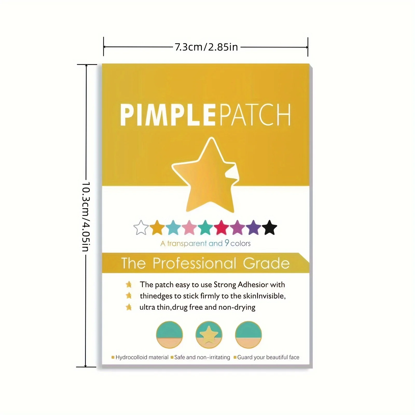 40 Patches Acne Treatment Patch, Absorbs Pimple And Acne, Hydrocolloid Acne Pimple Patch For Covering Zits And Blemishes.