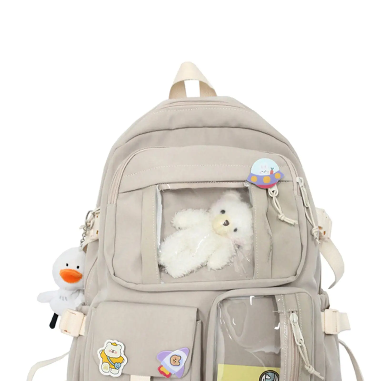 

Women Backpack School Bag Multi Pocket for Students College Teens