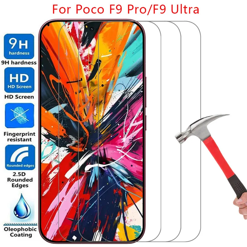 Screen Protector for Xiaomi poco F9 Pro Ultra Protective Tempered Glass PocoF9 F 9 9F F9Pro F9Ultra Film PocoF9Pro PocoF9Ultra