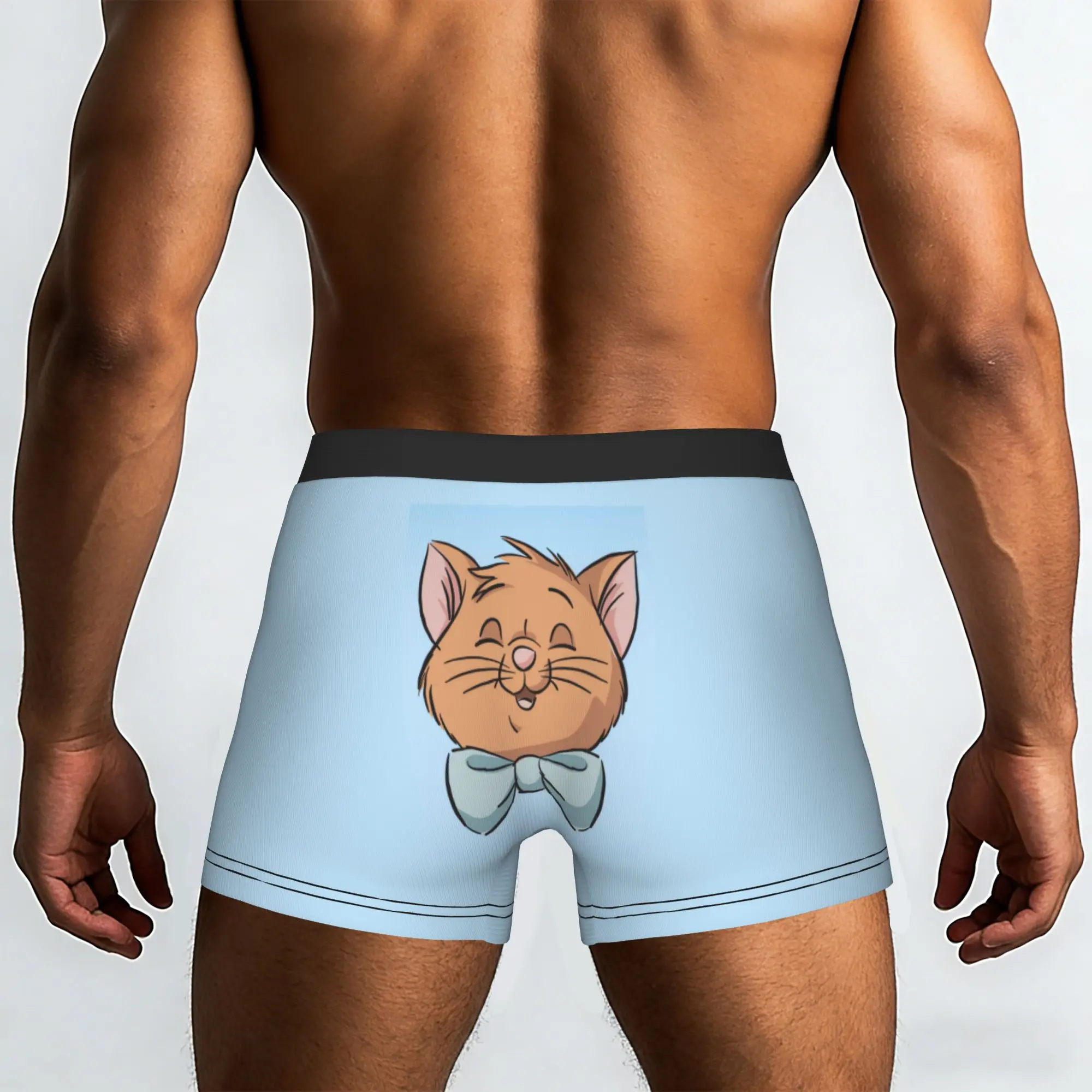 Custom M-Marie Cat Cartoon Boxer Shorts For Men 3D Printed Cat Manga Underwear Panties Briefs Breathable Underpants