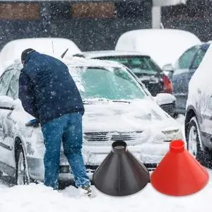 car glass shovel snow and dirt remover brush gas funnel windshield snow scraper