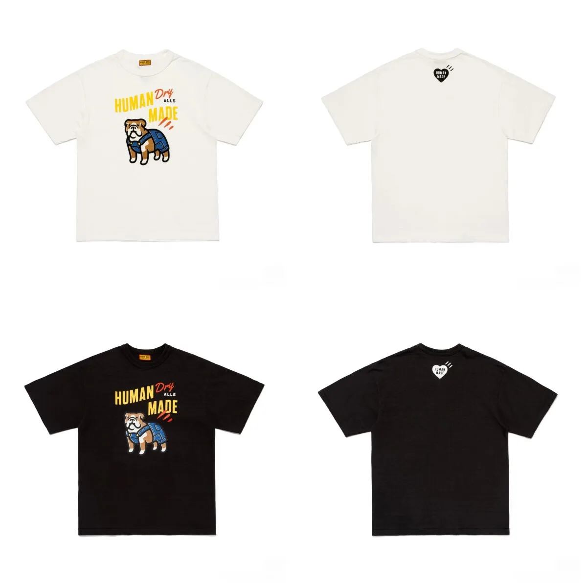 2026 Human Made Tiger Printed Short Sleeve Japanese Bamboo Cotton Couple Round Neck T-shirt for Men and Women