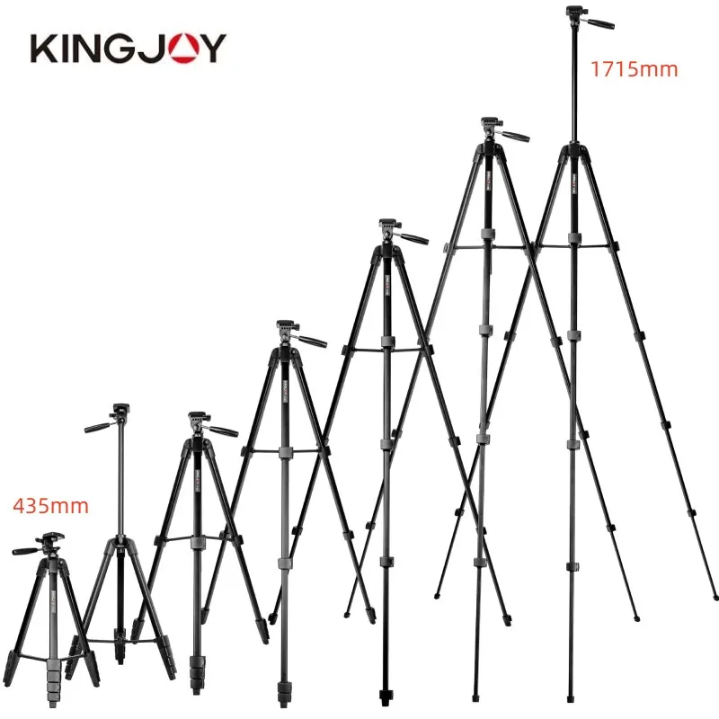 KINGJOY VT-688 High 1.7M Portable Tripod for Canon Nikon Sony Digital Camera Mobile Phone Outdoor Travel Photography Accessories view 6