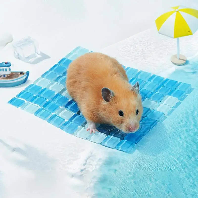 Rabbit Cooling Pad Hamster Cooling Ice Pad For Rabbit Pet Supplies Hamster Cooling Mat Pet Heat Dissipation Plate For Hamster