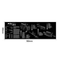 AR15 Kit tappetino per la pulizia della pistola Colt 1911 AK47 Beretta 92 FS BROWNING CZ Shadow2 SA GEN5 Glock 3D CZ-75 P320 REMINGTON 870 tappetino per Mouse