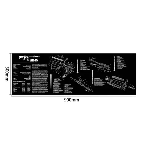 AR15 Gun Cleaning Mat Kit Colt 1911 AK47 Beretta 92 FS BROWNING CZ Shadow2 SA GEN5 3D CZ-75 P320 REMINGTON 870 Mouse Pad