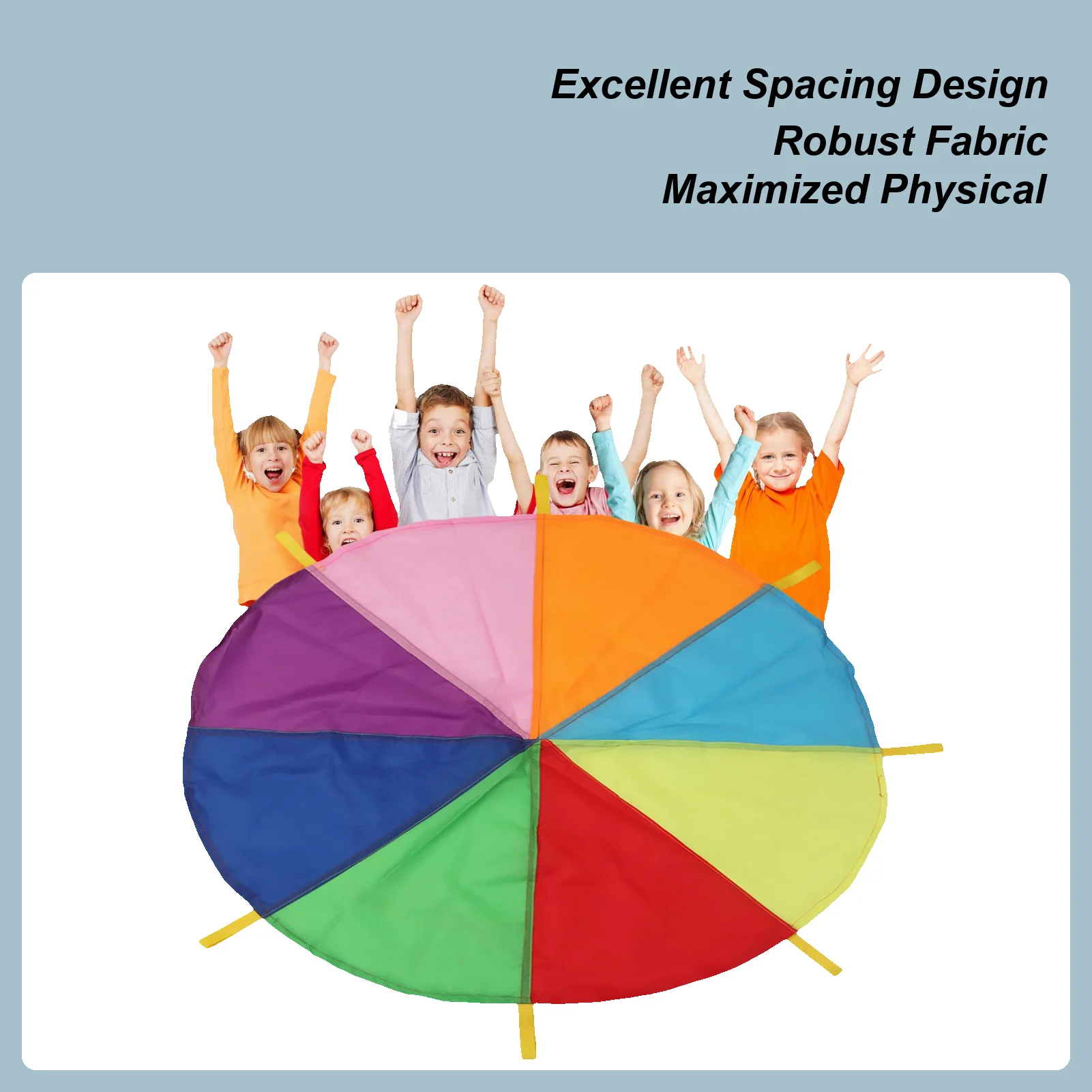 

Радужный парашют для детей, гигантский парашют для детей, вечерние игры, парашют с ручками для детей, детская гимнастика, совместно