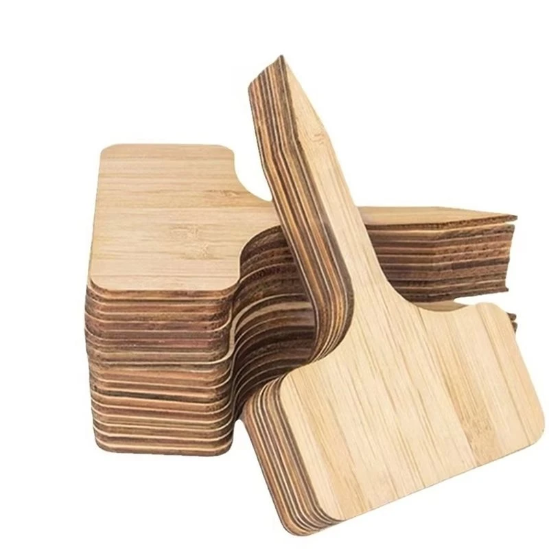 T21C 40Pcs Wooden Plant Labels Plant Tags T-Type Garden Marker