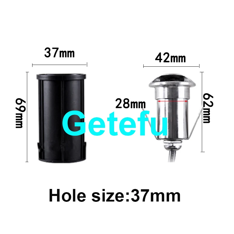 4 Stück 3W/5W LED Bodeneinbauleuchte IP67 DC12V Außen-Einbauleuchte 1/2/4-Seitenansicht Untergrundlampe Gehwegbeleuchtung AC110V 220V – Detail 2