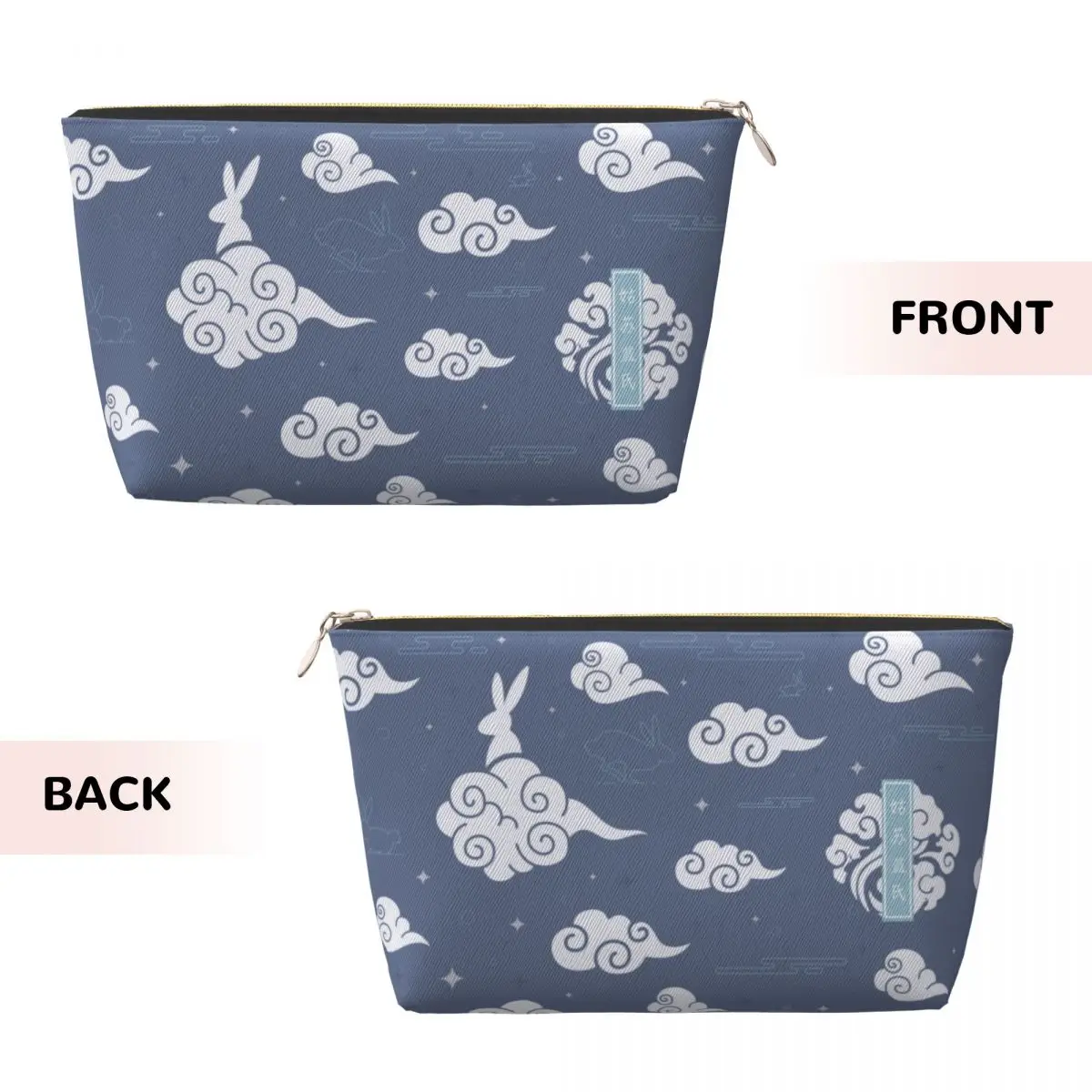 Custom Gusu Lan Bunny Makeup Bag Women Travel Cosmetic Organizer Kawaii The Untamed Wei Wuxian Storage Toiletry Bags