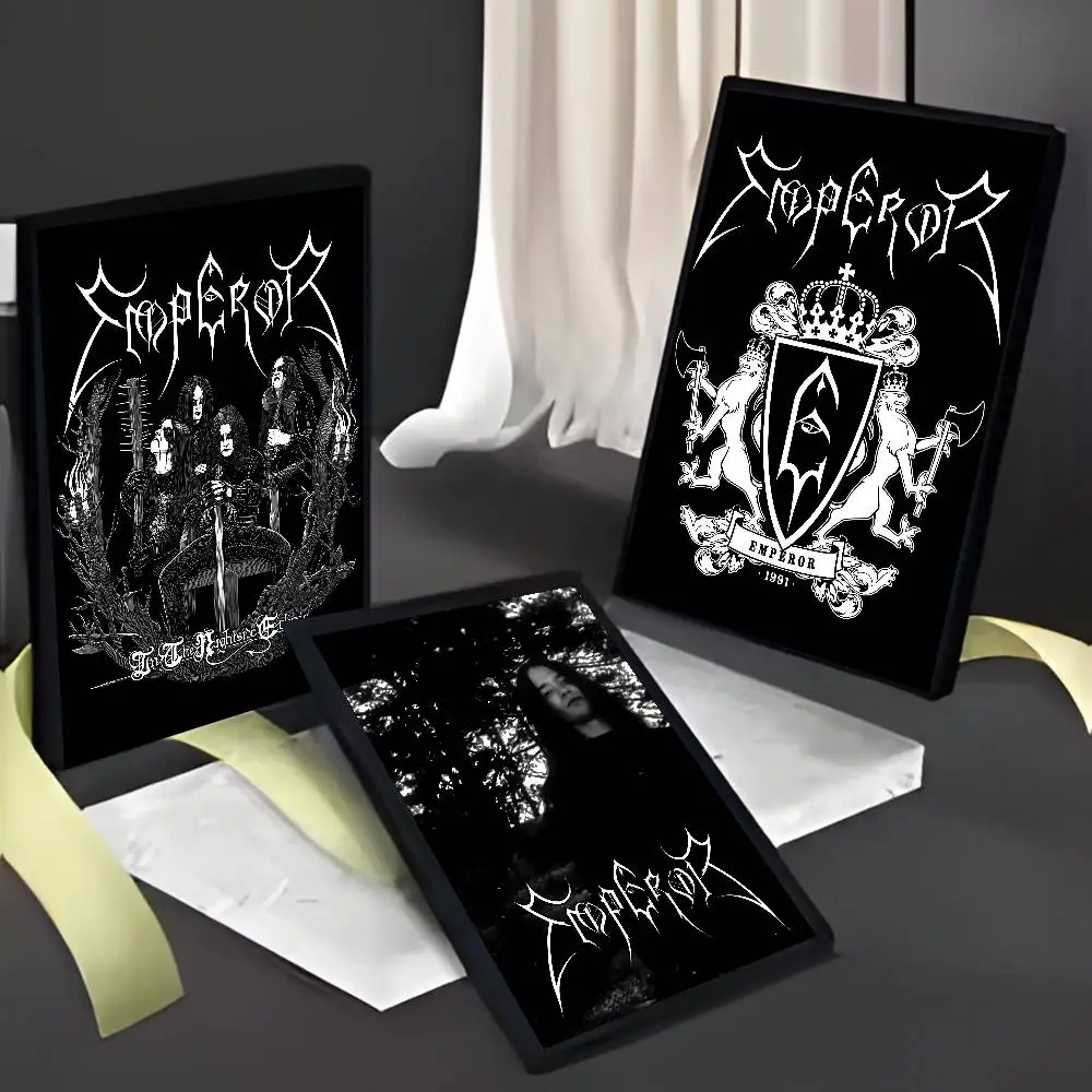 ملصق B-Black M-Metal Band Emperors ملصق فني مع مطبوعات هدية تزيين غرفة النوم وغرفة المعيشة