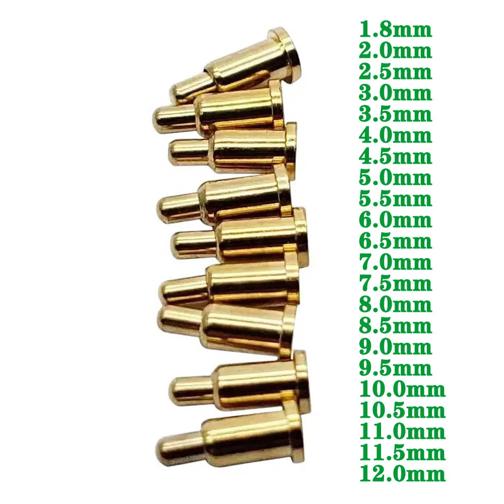 1pcs Pogo Pin Connector Pogopin Battery Spring Load Contact SMD Pin PCB 1.8 2 2.5 3 3.5 4 5 6 7 8 9 10 11 12 Test Spring Probe