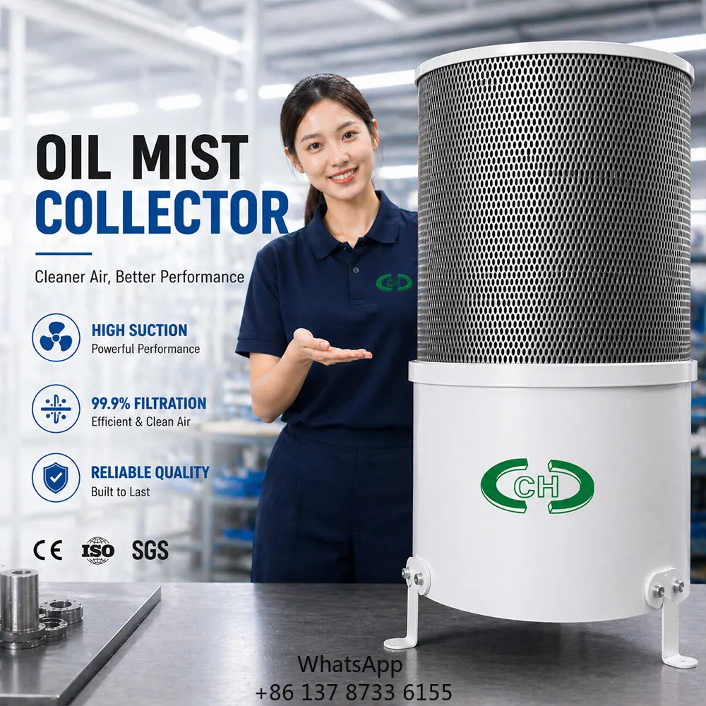 Compact Centrifugal Oil Mist Purifier Centrifugal Separation Fume Filter For CNC Equipment - 99.5% Efficiency For CNC Machines