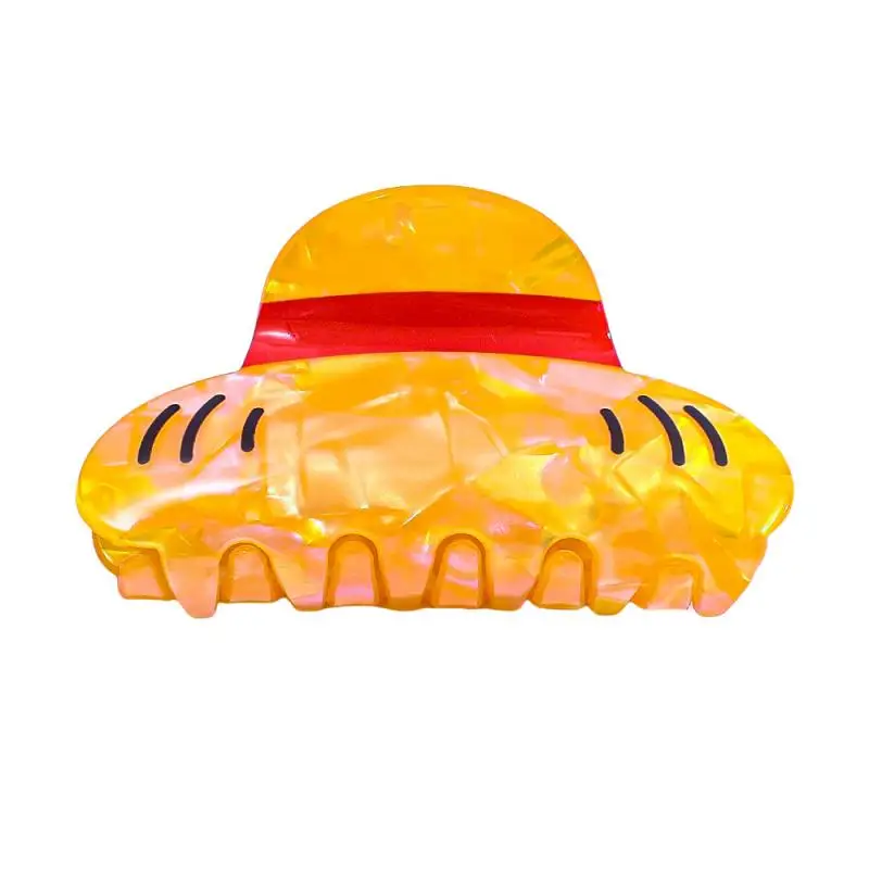 Anime mignon une pièce Luffy convient aux filles à utiliser comme une pince à cheveux pour la coiffure pince à cheveux enroulée accessoire de cheveux arrière